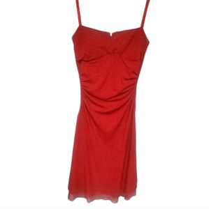 City Triangles Red Sparkle Holiday/Prom/Party/Cocktail Dress Sz S